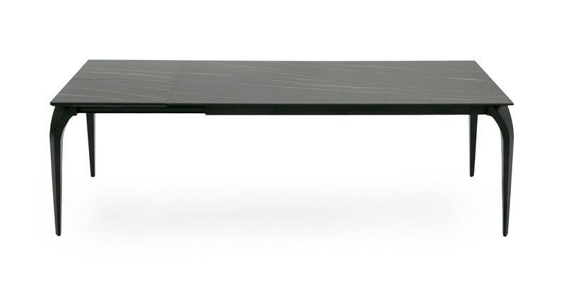 Suri - Modern Black Ceramic Extendable 71"/94.5" Dining Table — view 4