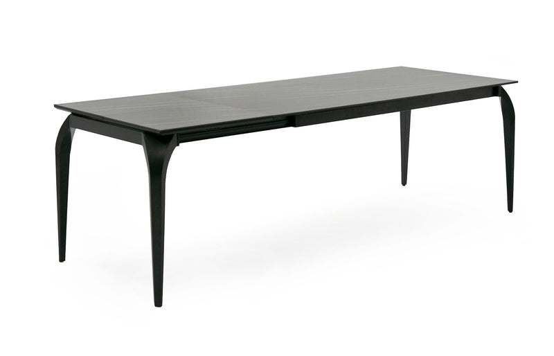 Suri - Modern Black Ceramic Extendable 71"/94.5" Dining Table — view 5