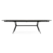 Suzie - Modern Ceramic + Black Ash Extendable Dining Table — view 3
