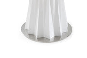Cabaret Modern White Round Dining Table — view 2