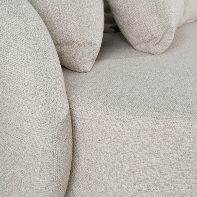 Tabarca - Outdoor Beige Fabric 4 Seat Sofa — view 5