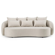 Tabarca - Outdoor Beige Fabric 3 Seat Sofa — view 2
