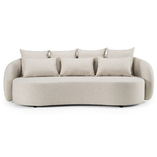 Tabarca - Outdoor Beige Fabric 3 Seat Sofa — view 2