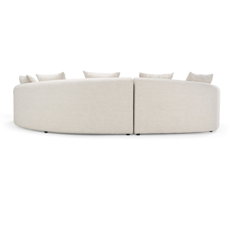 Tabarca - Outdoor Beige Fabric Sectional Sofa — view 3