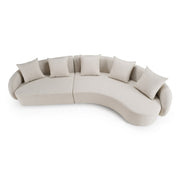 Tabarca - Outdoor Beige Fabric Sectional Sofa — view 4