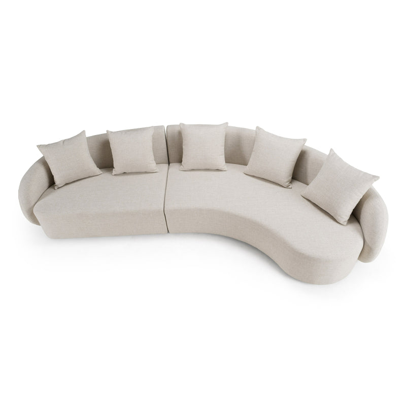 Tabarca - Outdoor Beige Fabric Sectional Sofa — view 4