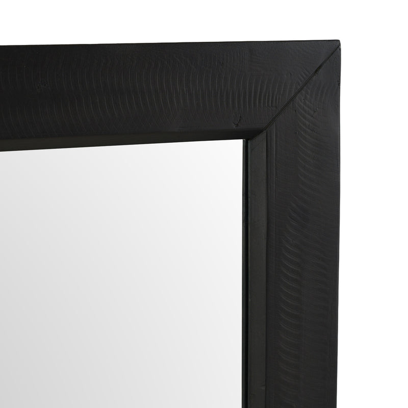 Tabitha Modern Dark Brown Recycled Pine Mirror — view 5