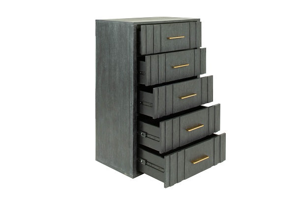 Manchester- Contemporary Dark Grey Chest — view 2