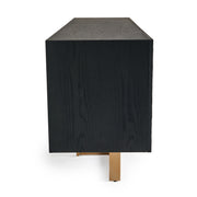 Tasha - Modern Black Ash + Brushed Gold Buffet — view 5