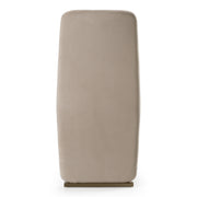 Tasha - Modern Beige Velvet + Brushed Brass Dining Chair (Set of 2) — view 5