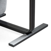 Tasha - Modern Grey Linen + Brushed Gunmetal Dining Chair (Set of 2) — view 5