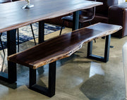 Taylor - Large 87" Modern Live Edge Wood Dining Bench