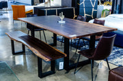 Taylor Modern Live Edge Wood Small 79" Dining Bench — view 2