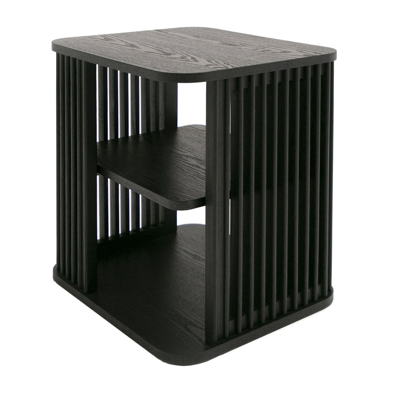 Thayne - Modern Mid Century Black Ash End Table — view 2