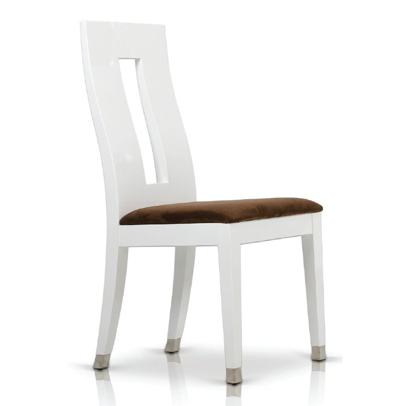 Thor Modern White Glossy Dining Chair — view 3