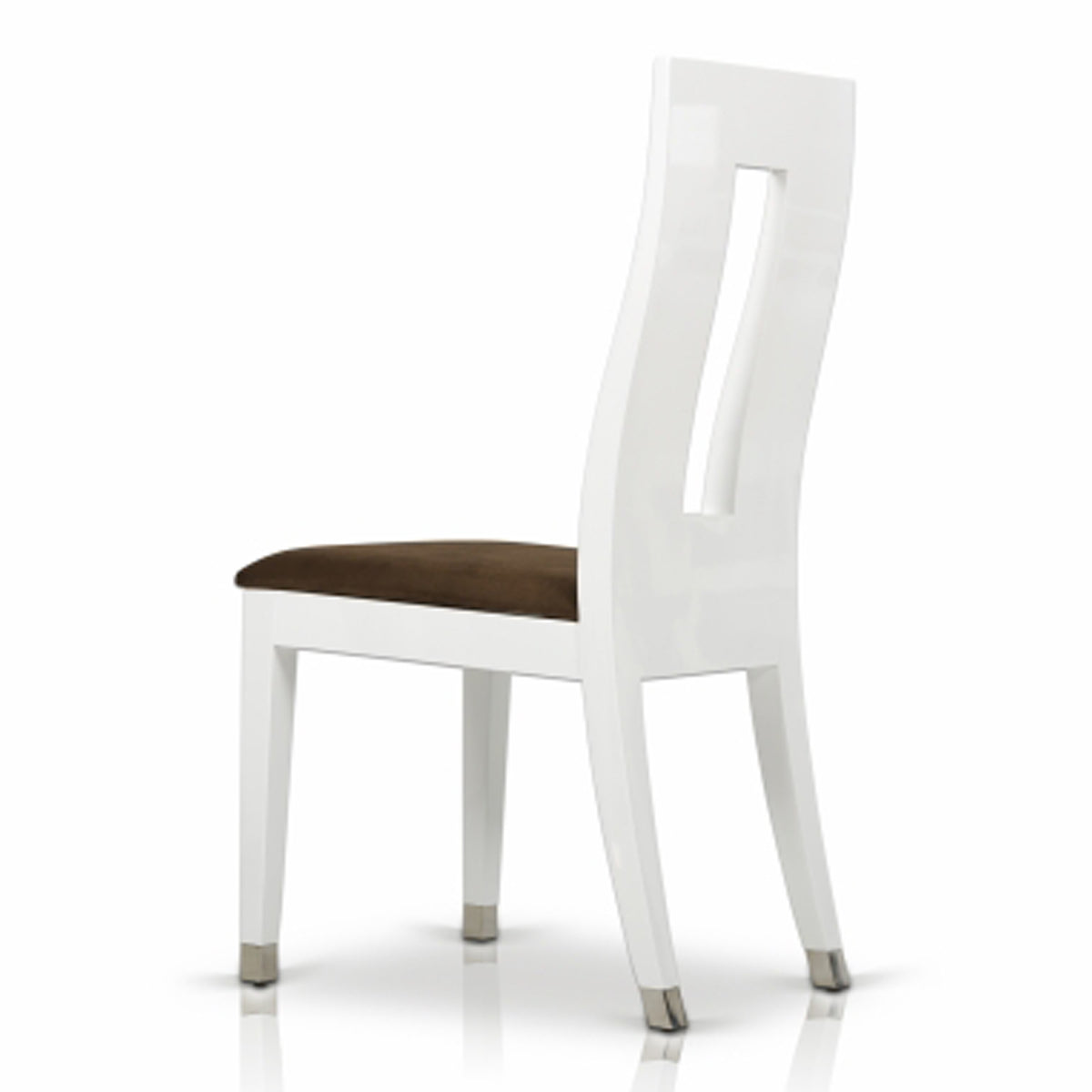 Thor Modern White Glossy Dining Chair — view 4