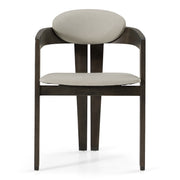 Thorne Light Grey and Dark Grey Arm Dining Chair