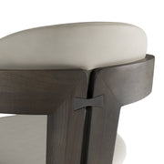 Thorne Light Grey and Dark Grey Arm Dining Chair — view 5
