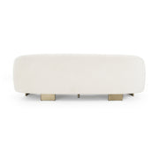 Thrive - Modern Beige Fabric + Antique Brass Sofa — view 3