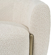 Thrive - Modern Beige Fabric + Antique Brass Sofa — view 4
