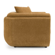 Tiene - Modern Orange Fabric Chair — view 3