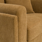Tiene - Modern Orange Fabric Chair — view 5