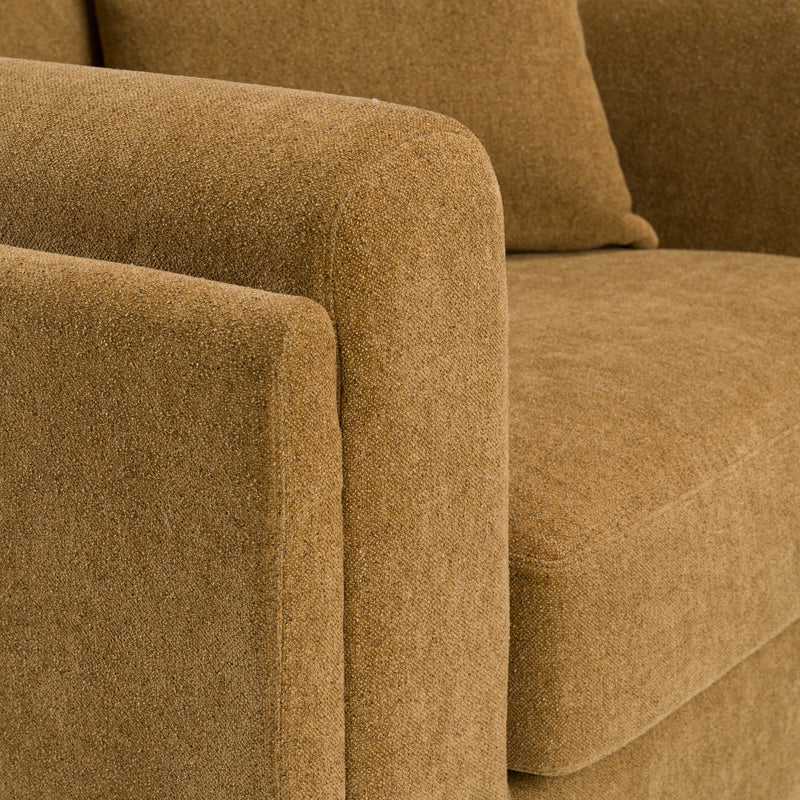 Tiene - Modern Orange Fabric Chair — view 5