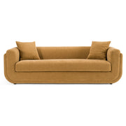 Tiene - Modern Orange Fabric 3-Seat Sofa