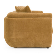 Tiene - Modern Orange Fabric 3-Seat Sofa — view 3