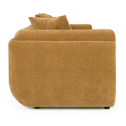 Tiene - Modern Orange Fabric 4-Seat Sofa — view 3