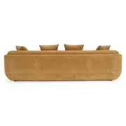 Tiene - Modern Orange Fabric 4-Seat Sofa — view 4