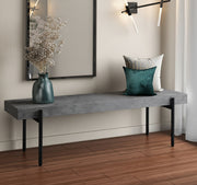 Timlin - Modern Concrete & Metal Bench — view 4