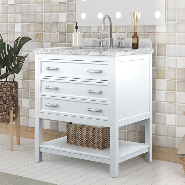 Reston Vanity with Top/ Sink - R&R Furniture Gallery (Fountain Valley, CA)