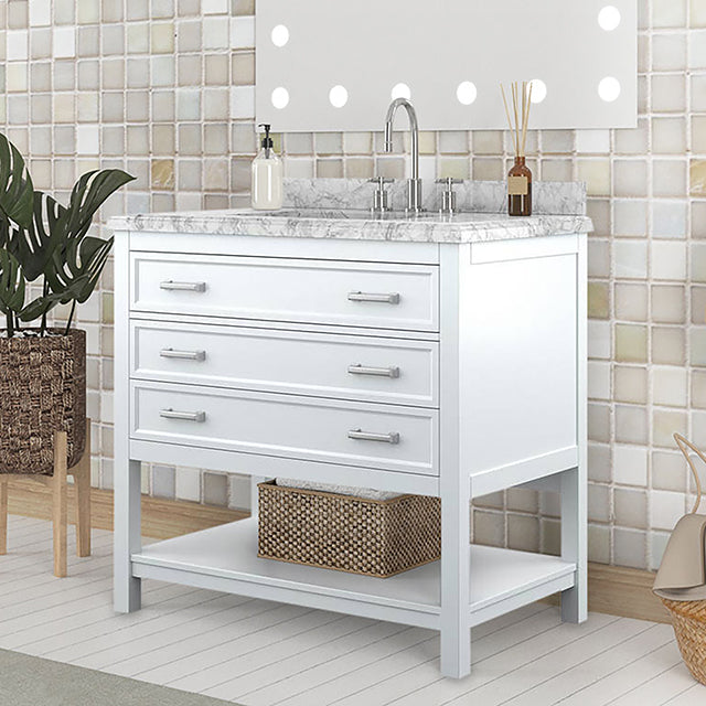 Reston Vanity with Top/ Sink - R&R Furniture Gallery (Fountain Valley, CA)
