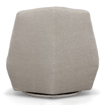 Tomlin - Contemporary Grey Woven Fabric Accent Chair — view 3