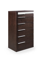 Torino Modern Brown Oak & Grey Chest — view 3