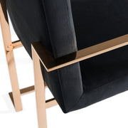 Cartier Modern Black & Rosegold Dining Table Set — view 4