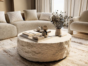 Quarry - Modern Off-White Round Coffee Table — view 5