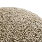 Trevor - Modern Tan Fabric Ottoman — view 3