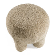 Trevor - Modern Tan Fabric Ottoman — view 2