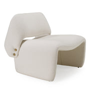 Tristan Modern Off White Fabric Accent Chair — view 2