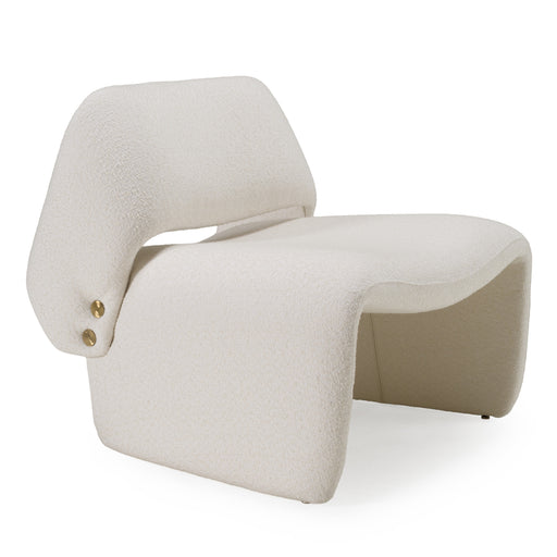 Tristan Modern Off White Fabric Accent Chair — view 2