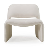Tristan Modern Off White Fabric Accent Chair — view 3