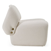 Tristan Modern Off White Fabric Accent Chair — view 4