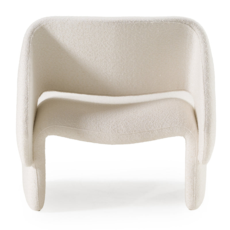 Tristan Modern Off White Fabric Accent Chair — view 5