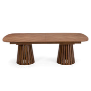 Truman - Mid-Century Modern Walnut Extendable Dining Table — view 3