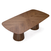 Truman - Mid-Century Modern Walnut Extendable Dining Table — view 4