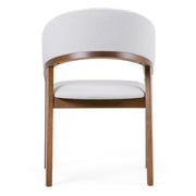 Truman - Mid-Century Modern Grey + Walnut Dining Chair — view 4