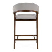Truman - Mid-Century Modern Grey + Walnut Counter Chair (Set of 2) — view 4