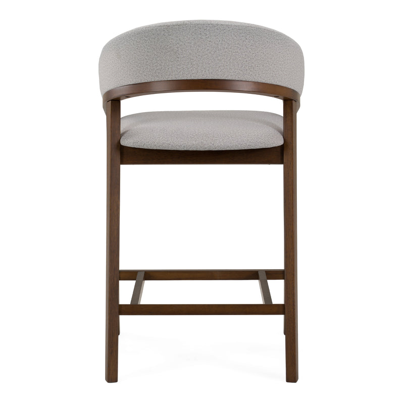 Truman - Mid-Century Modern Grey + Walnut Counter Chair (Set of 2) — view 4